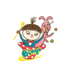 Naughty kid around the world（個別スタンプ：7）