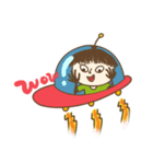 Naughty kid around the world（個別スタンプ：8）