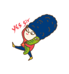 Naughty kid around the world（個別スタンプ：22）