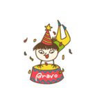 Naughty kid around the world（個別スタンプ：32）