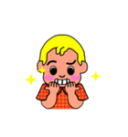 so cute boy＆girl's happy life 1（個別スタンプ：7）