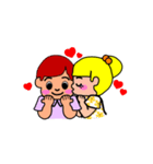 so cute boy＆girl's happy life 2（個別スタンプ：22）