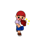 so cute boy＆girl's happy life 2（個別スタンプ：25）