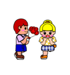 so cute boy＆girl's happy life 2（個別スタンプ：28）