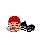so cute boy＆girl's happy life 2（個別スタンプ：34）