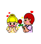 so cute boy＆girl's happy life 2（個別スタンプ：40）