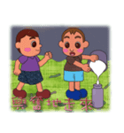 so cute boy＆girl's happy life 3（個別スタンプ：3）