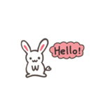 Happy Rabbit by L.C.（個別スタンプ：1）