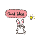 Happy Rabbit by L.C.（個別スタンプ：28）