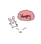 Happy Rabbit by L.C.（個別スタンプ：29）