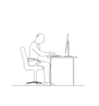 I LOVE MY WORK ＆ MY OFFICE（個別スタンプ：1）
