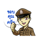 Thai Police with the brave heart（個別スタンプ：2）