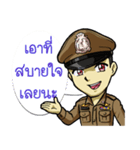 Thai Police with the brave heart（個別スタンプ：7）