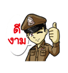 Thai Police with the brave heart（個別スタンプ：11）