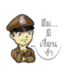 Thai Police with the brave heart（個別スタンプ：14）