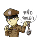 Thai Police with the brave heart（個別スタンプ：18）