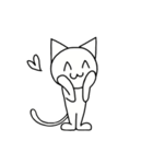 とりあえず猫で（個別スタンプ：5）