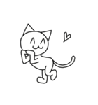 とりあえず猫で（個別スタンプ：7）