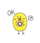 ヒヨコとニワトリのメッセージスタンプ（個別スタンプ：6）
