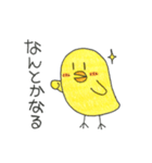 ヒヨコとニワトリのメッセージスタンプ（個別スタンプ：19）