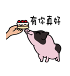 black piggy DADA（個別スタンプ：14）