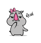 Happy Rhino（個別スタンプ：6）