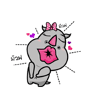 Happy Rhino（個別スタンプ：16）