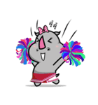 Happy Rhino（個別スタンプ：17）