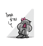 Happy Rhino（個別スタンプ：34）