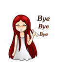 Girl redhead（個別スタンプ：5）