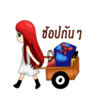 Girl redhead（個別スタンプ：7）