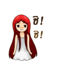 Girl redhead（個別スタンプ：10）