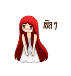 Girl redhead（個別スタンプ：11）