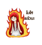 Girl redhead（個別スタンプ：15）