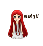 Girl redhead（個別スタンプ：22）