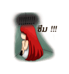 Girl redhead（個別スタンプ：25）