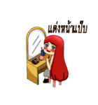 Girl redhead（個別スタンプ：28）