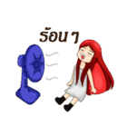 Girl redhead（個別スタンプ：29）