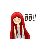 Girl redhead（個別スタンプ：31）