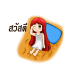 Girl redhead（個別スタンプ：39）