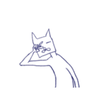 Cat of a square face（個別スタンプ：4）