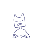 Cat of a square face（個別スタンプ：8）