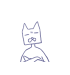 Cat of a square face（個別スタンプ：9）