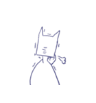 Cat of a square face（個別スタンプ：13）