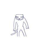 Cat of a square face（個別スタンプ：15）