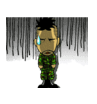 anger Sergeant-I+II No text for Earth（個別スタンプ：8）