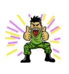 anger Sergeant-I+II No text for Earth（個別スタンプ：24）