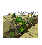 anger Sergeant-I+II No text for Earth（個別スタンプ：35）