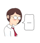 Cute Girl Talk (English Version)（個別スタンプ：2）