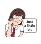 Cute Girl Talk (English Version)（個別スタンプ：4）